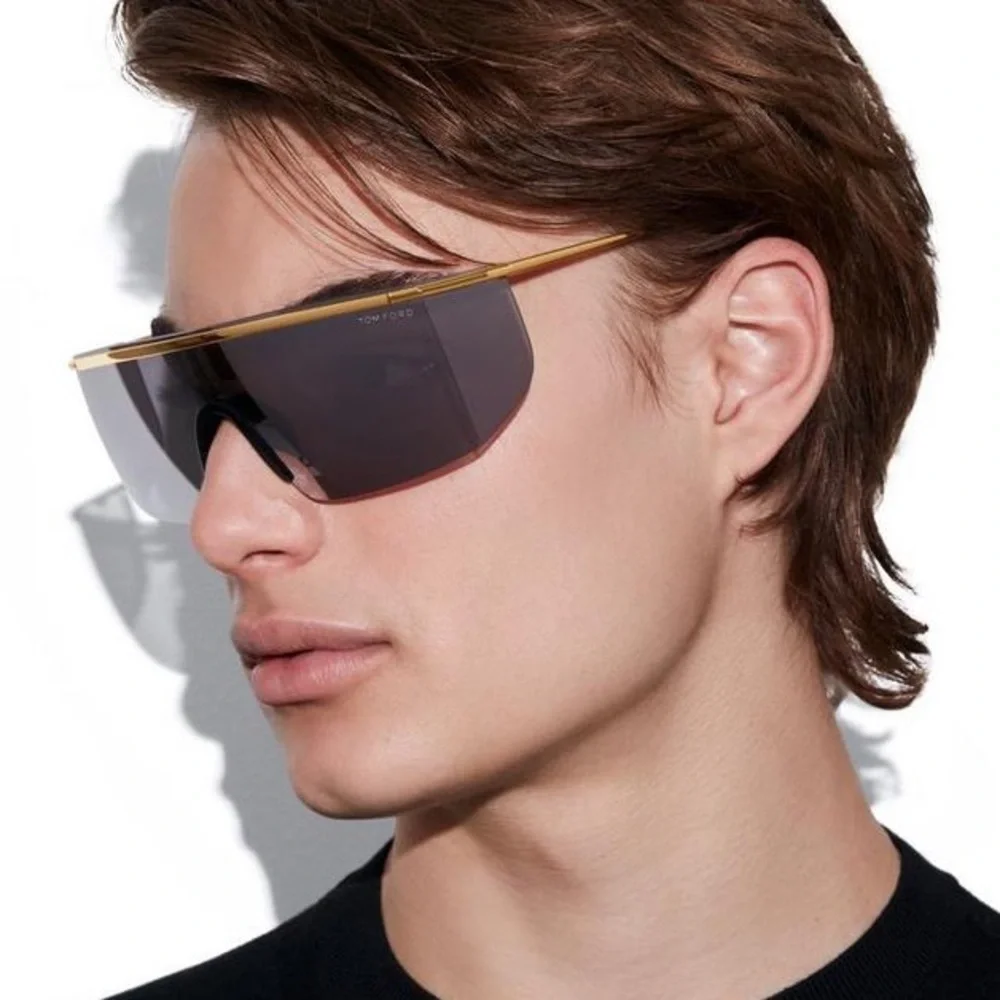 NEW TOM FORD PAVLOS-02 TF980 30C MEN’S SHIELD SUNGLASSES TOM FORD FT0980/S 30C